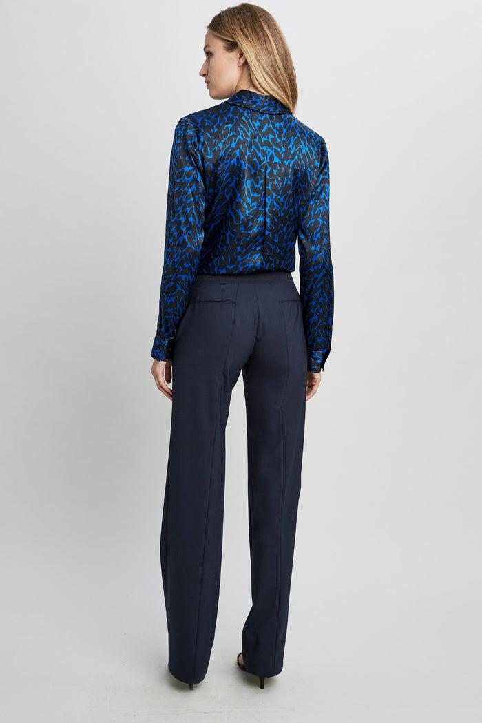 Elie Tahari Odette Wide-Leg Pant Navy Yard