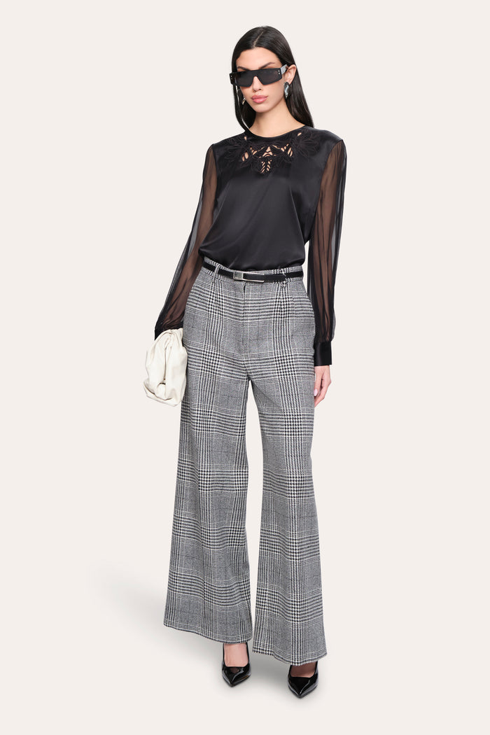 Elie Tahari Olivia Silk Blouse BLACK