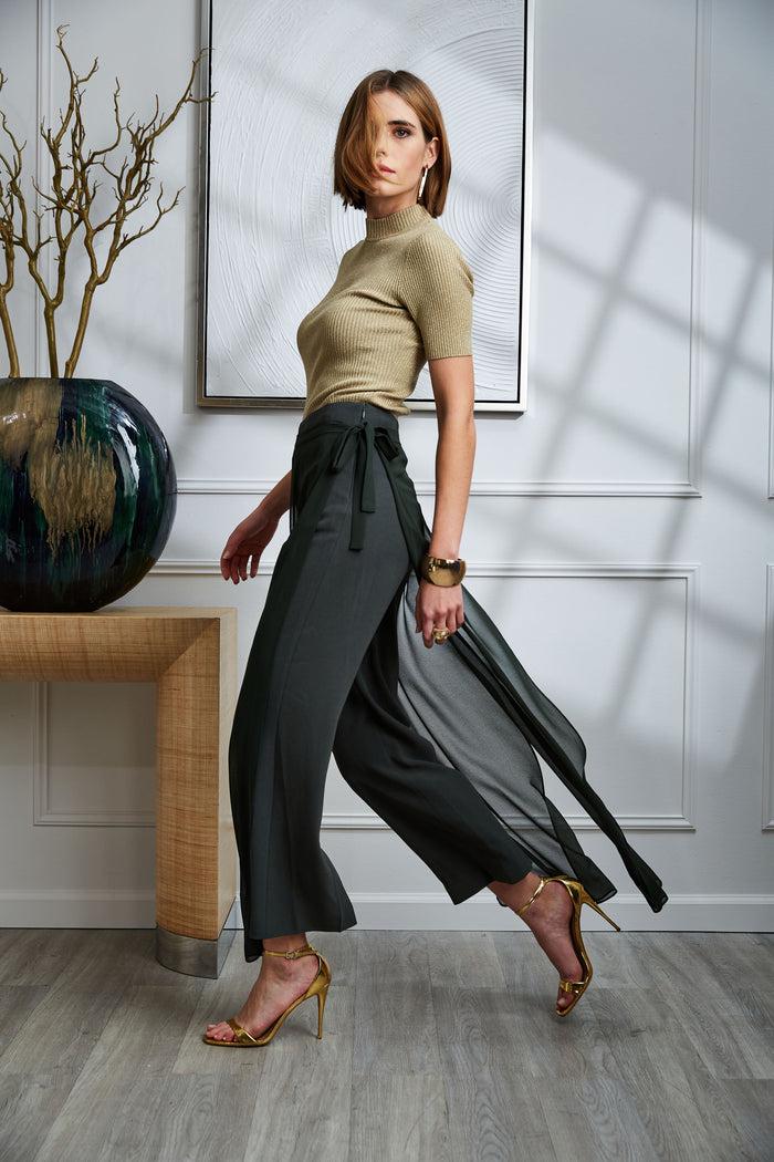 Elie Tahari Overlay Pant CAMOUFLAGE