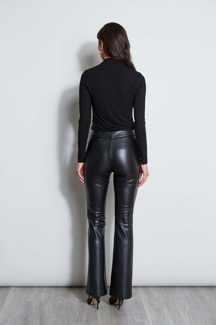 Elie Tahari Pleated Neck Knit BLACK