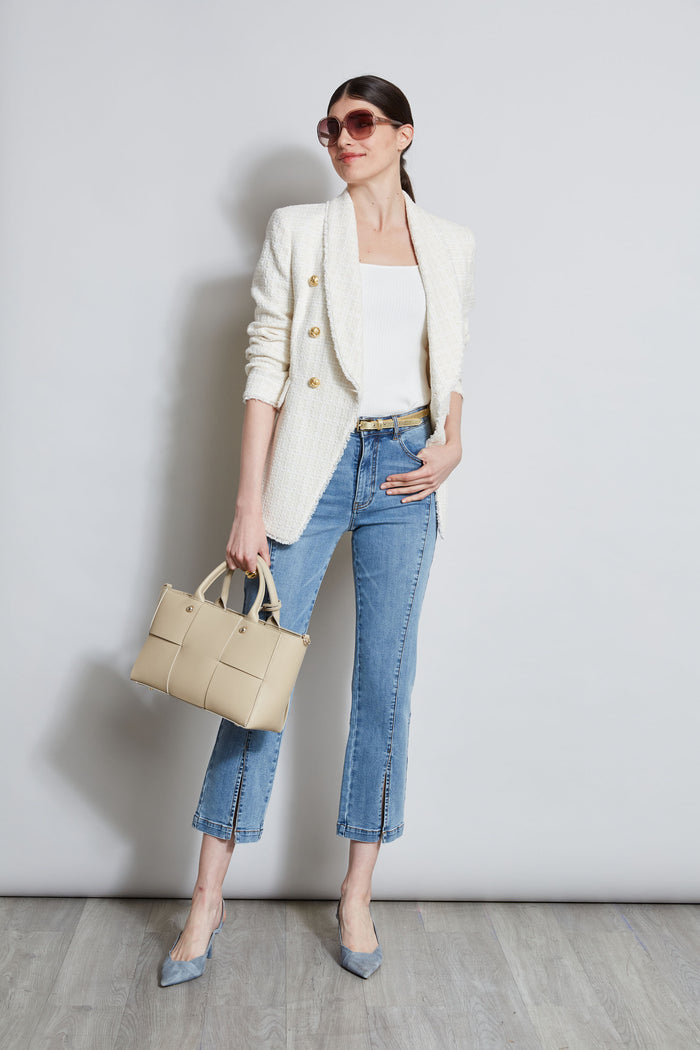 Elie Tahari Rib Detail Sweater Tank FOAM