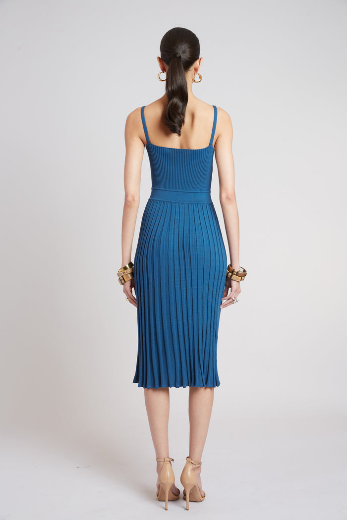 Elie Tahari Rib Knit Dress OCEAN