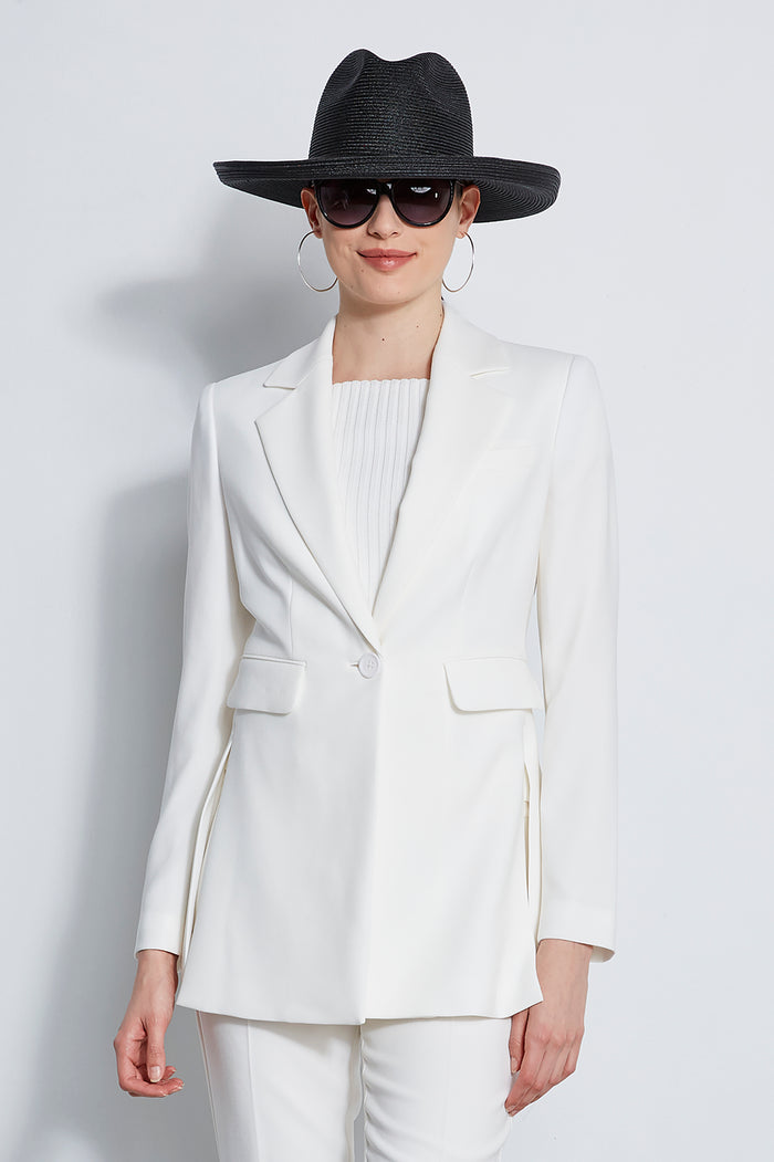 Elie Tahari Side Slit Blazer FOAM