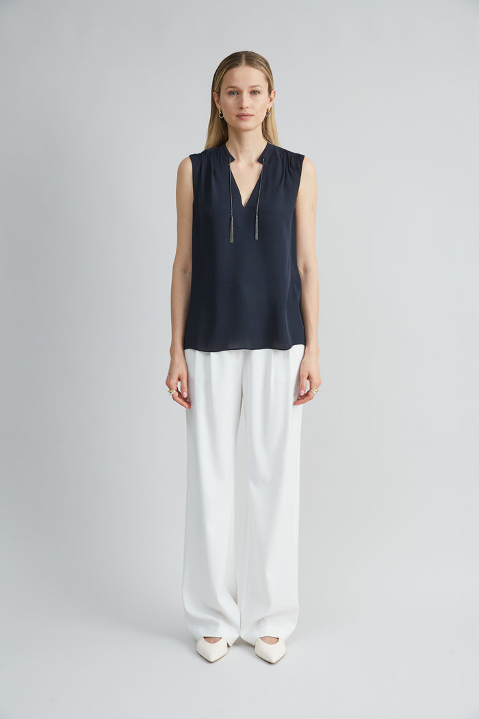 Elie Tahari Silk Chain Shirt STARGAZER