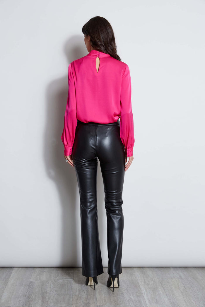 Elie Tahari Silk Draped Neck Shirt GYPSY