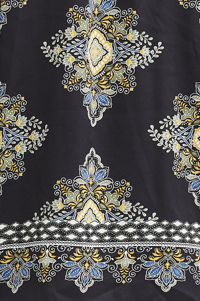 Elie Tahari Silk Geometric Shirt MARSEILLE PRINT