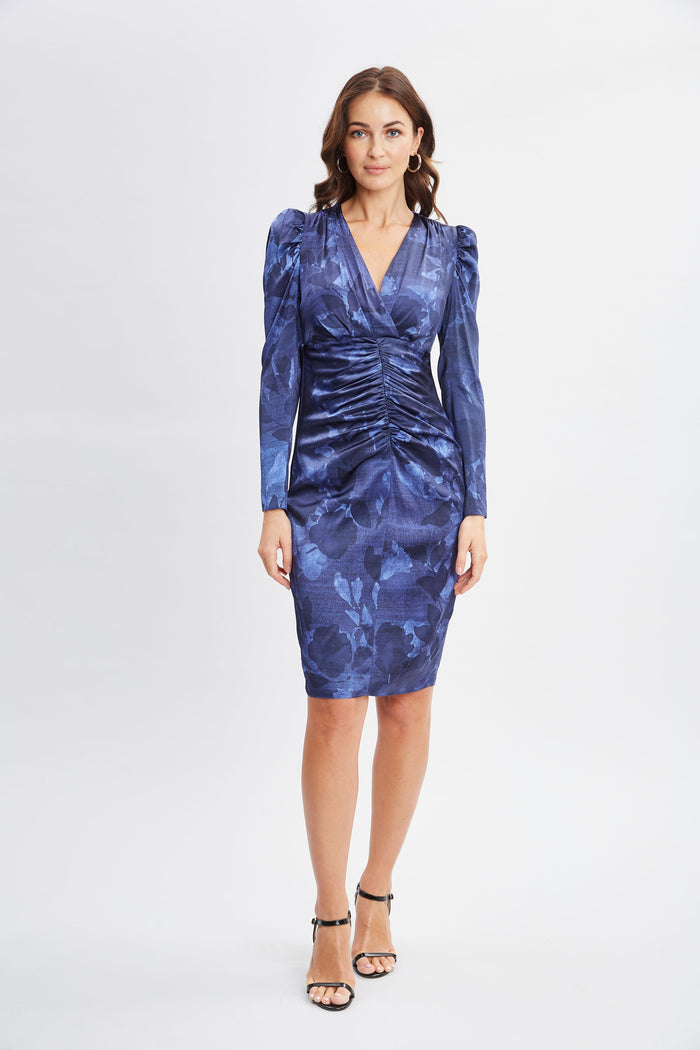 Elie Tahari Silk Night Shadow Dress MULTI