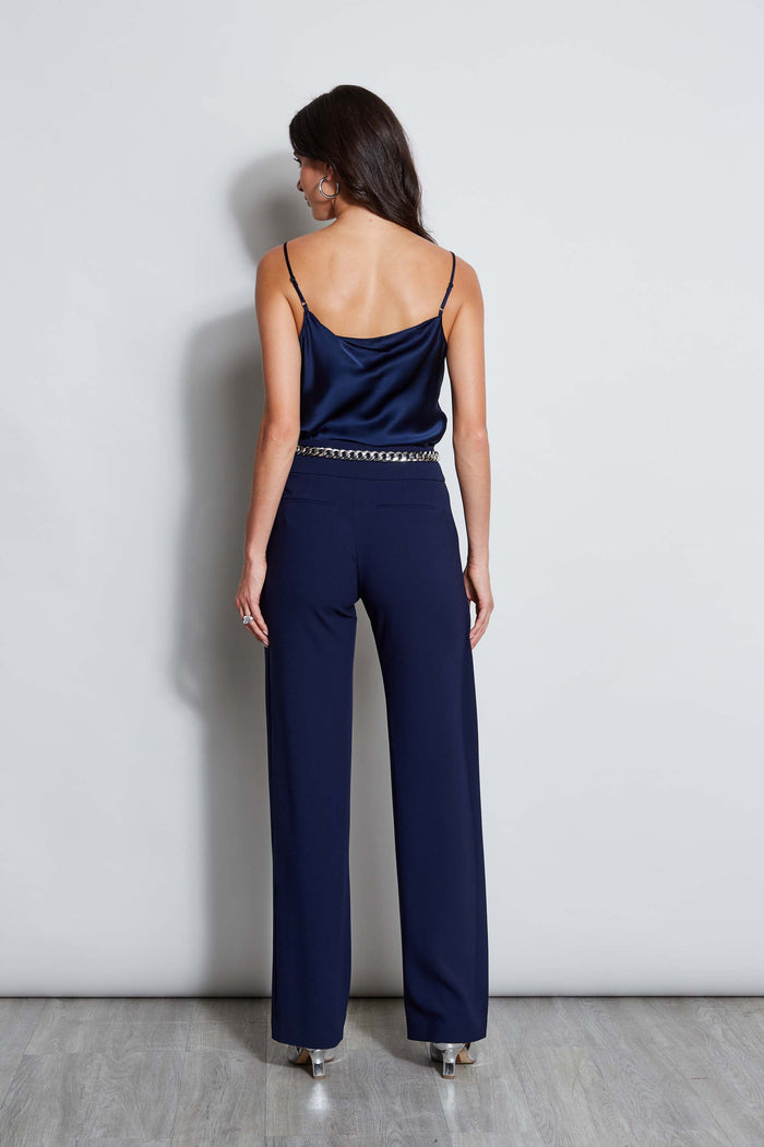 Elie Tahari Silk Satin Cami GALAXY NAVY