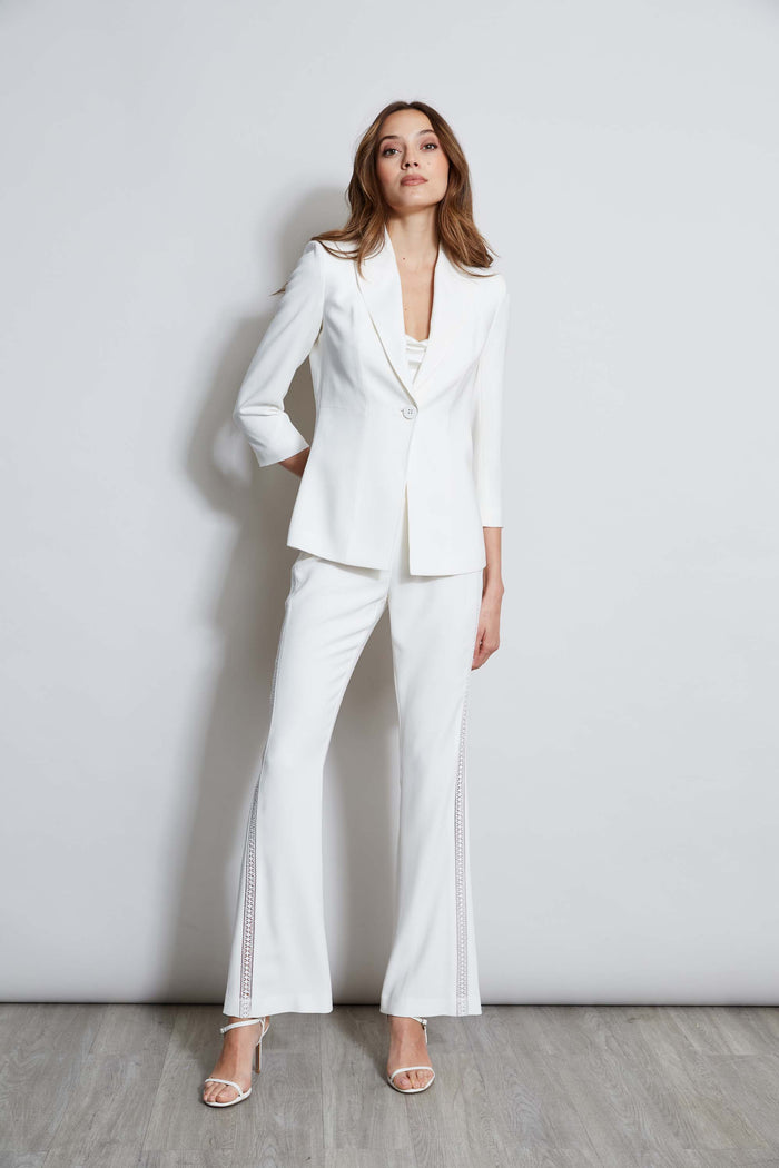 Elie Tahari Single Breasted Dart Blazer FOAM