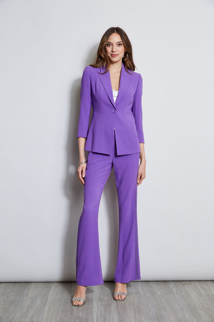 Elie Tahari Single Breasted Dart Blazer VIOLET