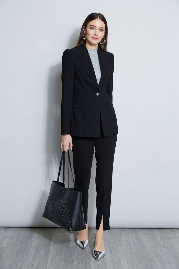 Elie Tahari Single Button Blazer BLACK