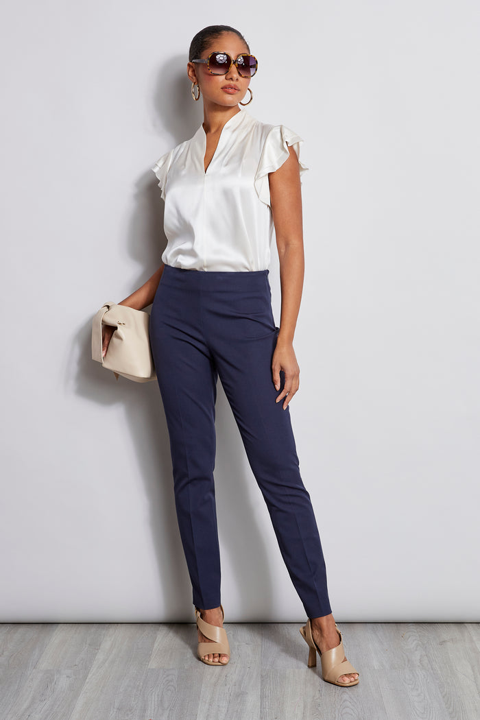 Elie Tahari Skinny Long Pant NAVY YARD