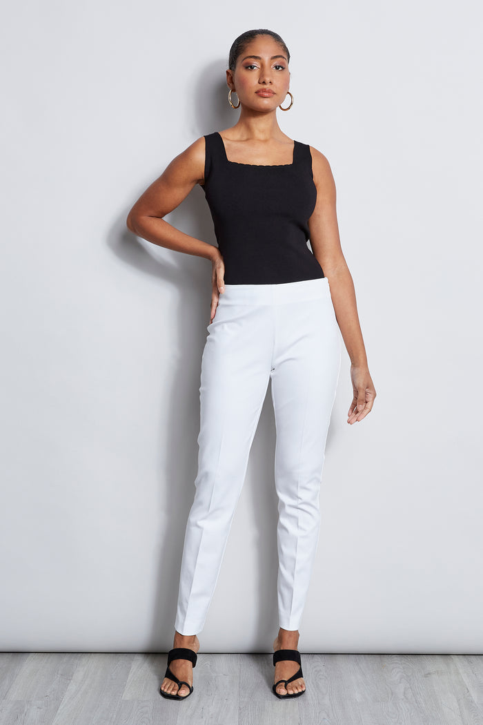 Elie Tahari Skinny Long Pant WHITE