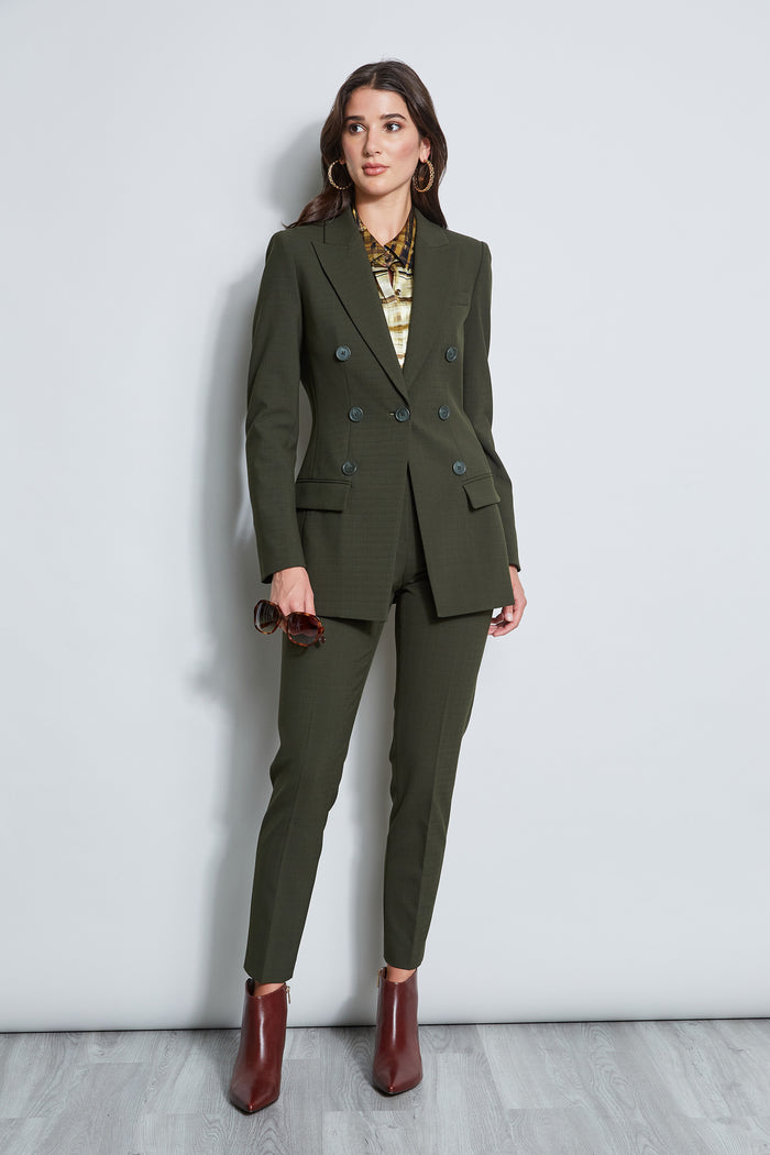 Elie Tahari Slim Fit Pant OLIVE
