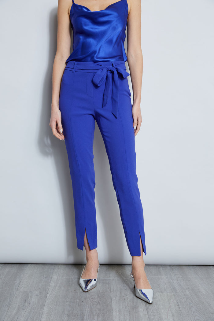 Elie Tahari Slim Sash Pant LAPIS