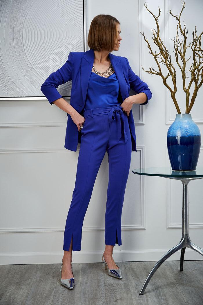 Elie Tahari Slim Sash Pant LAPIS