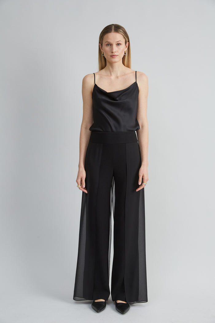 Elie Tahari Stretch Silk Satin Cami BLACK