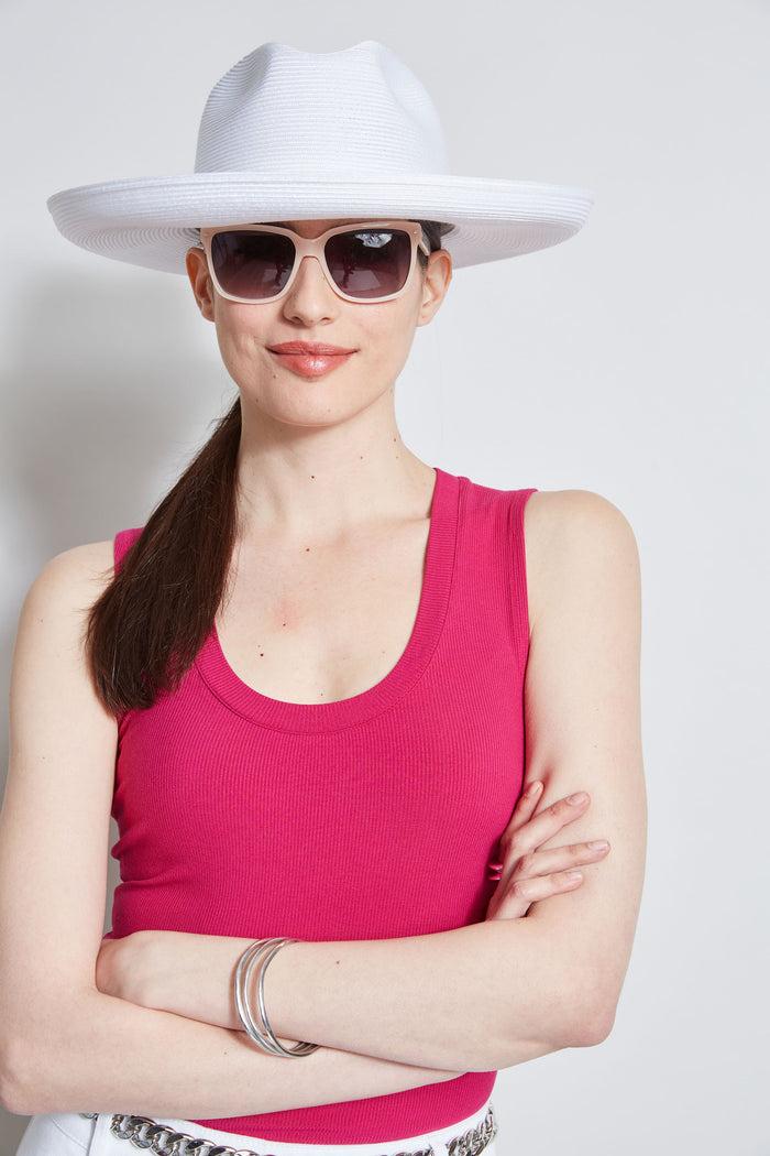 Elie Tahari Sun Hat WHITE