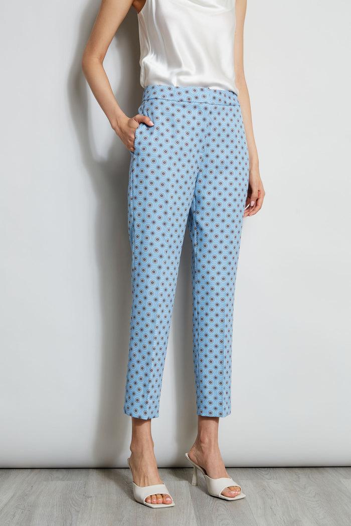 Elie Tahari Sun Print Pant SUN BLUE PRINT