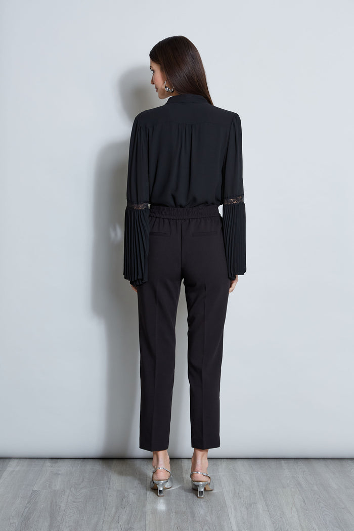 Elie Tahari T-Tahari Slim Pull On Pant BLACK