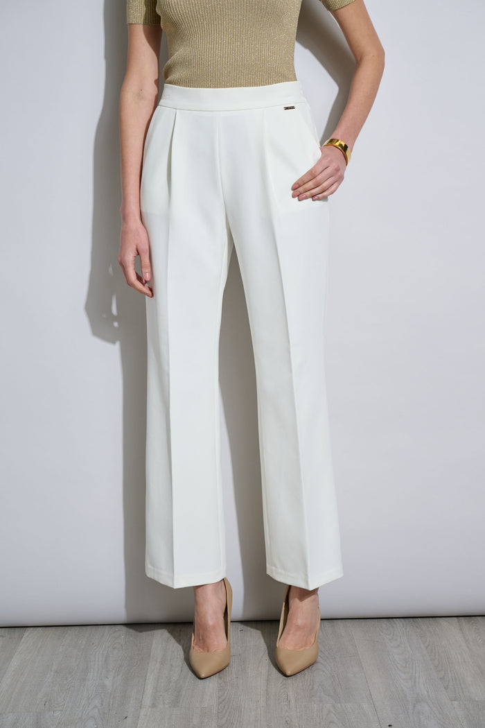 Elie Tahari T-Tahari Wide Leg Pant WHITE STAR