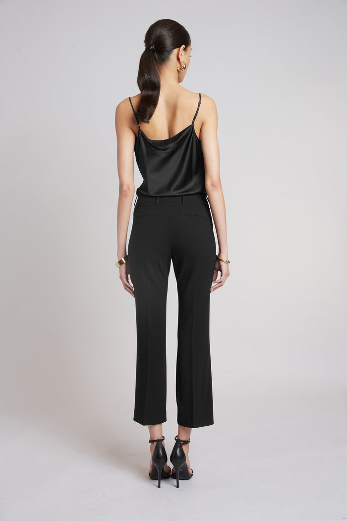 Elie Tahari Tailored Fit & Flare Pant BLACK
