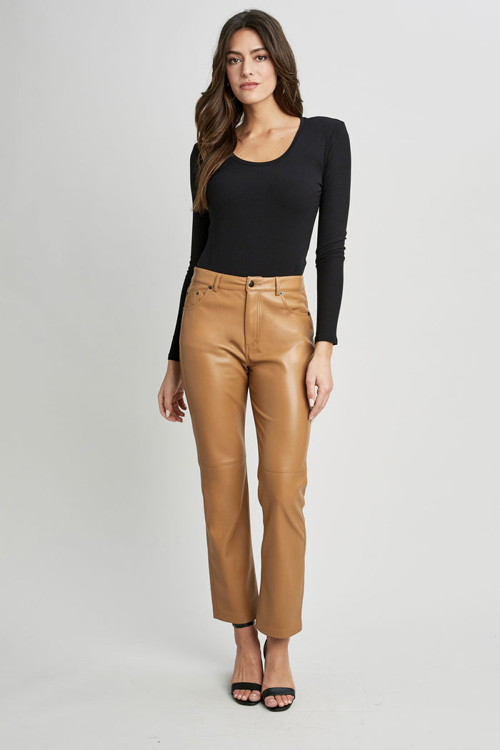 Elie Tahari U-Neck Bodysuit Noir