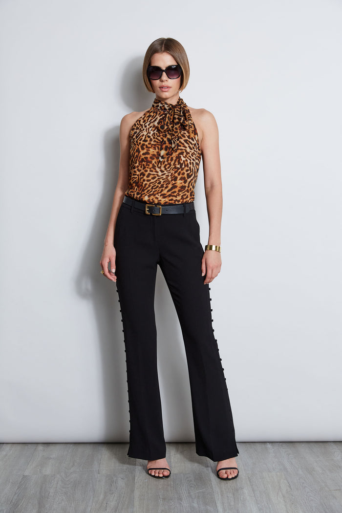 Elie Tahari Wildcat Halter Top MULTI