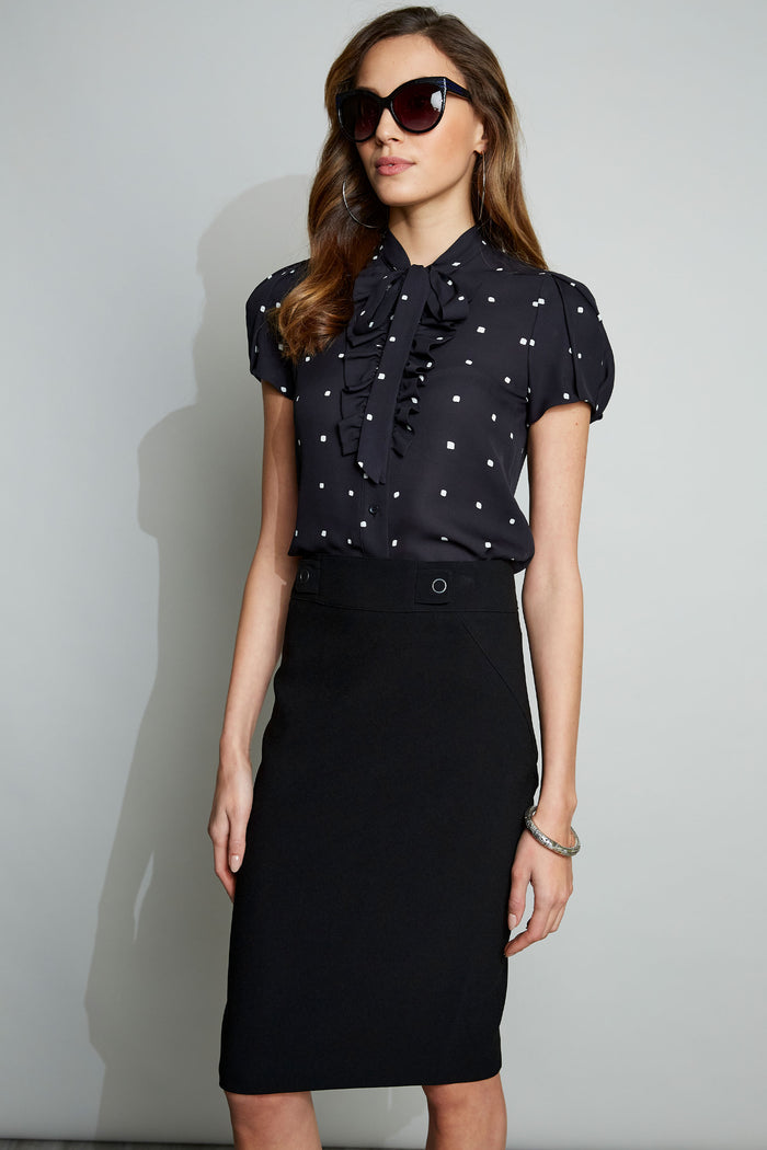 Elie Tahari Zora Skirt Black