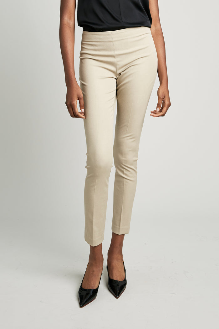Elie Tahari Juliette Long Skinny Stretch-Twill Pant Sahara Khaki