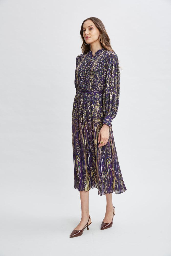 Elie Tahari Paisley Midi Dress STERLING PALACE PRINT