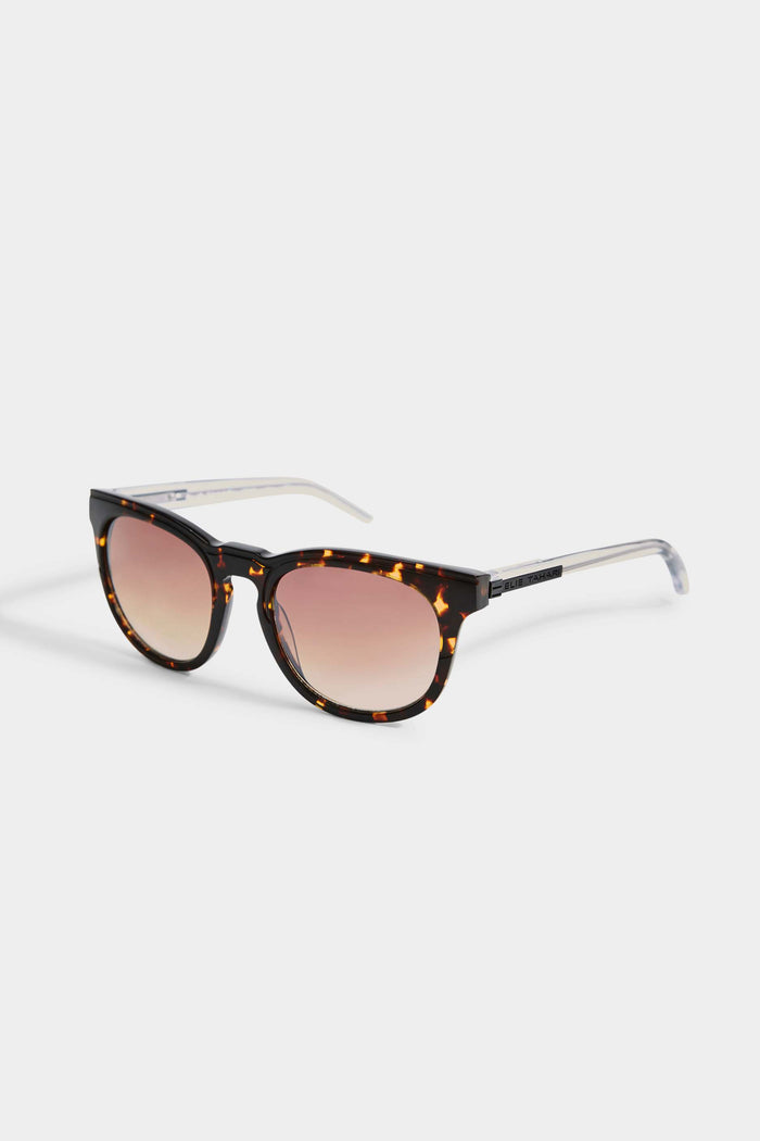 Elie Tahari Round Acetate Sunglasses TOIRTOISE CLEAR
