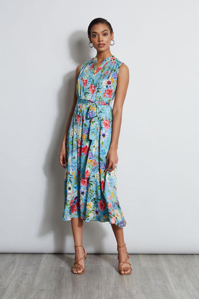 Elie Tahari Silk Wild Meadow Shirt Dress WILD MEADOW PRINT