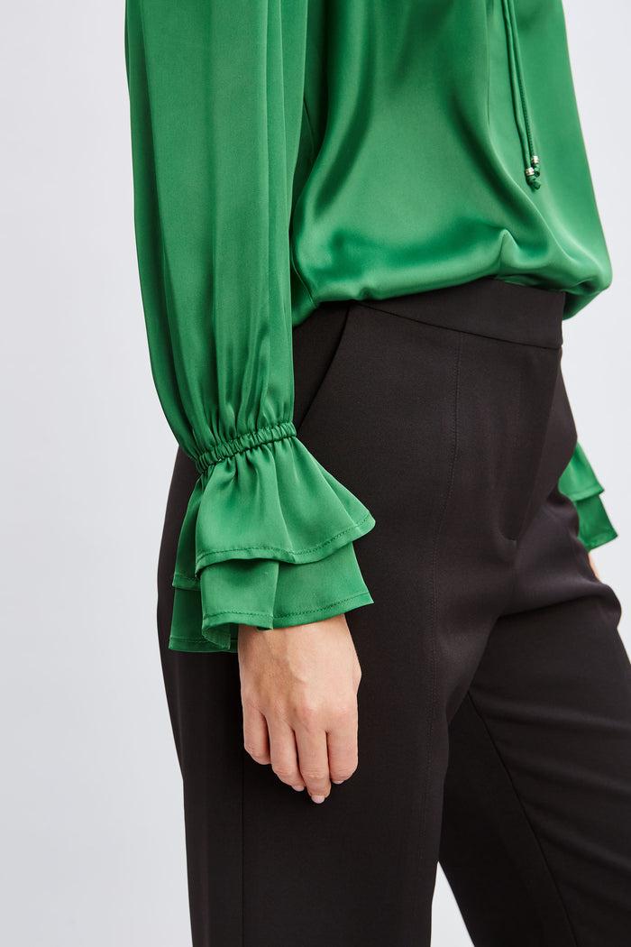 Elie Tahari T-Tahari Airflow Tie Shirt GARDEN GROVE