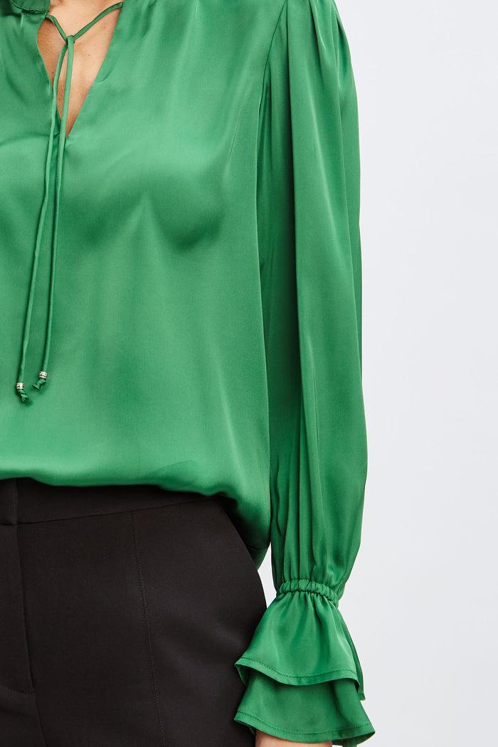 Elie Tahari T-Tahari Airflow Tie Shirt GARDEN GROVE