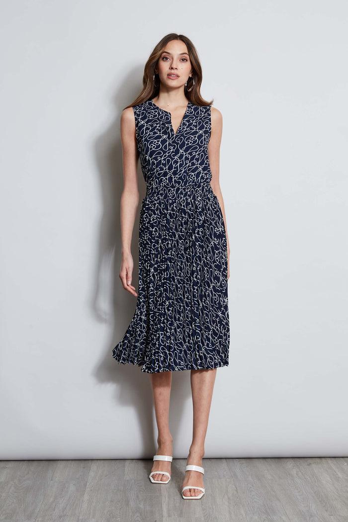 Elie Tahari T-Tahari Knotted Dream Shirt Dress KNOTTED DREAM PRINT