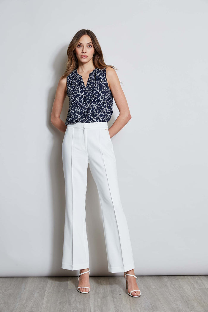 Elie Tahari T-Tahari Knotted Dream Sleeveless Shirt KNOTTED DREAM PRINT