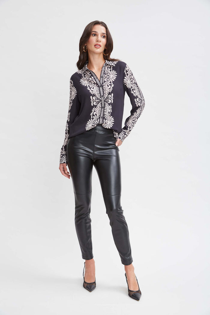 Elie Tahari T-Tahari Paisley Button Down Shirt PARISIAN PAISLEY