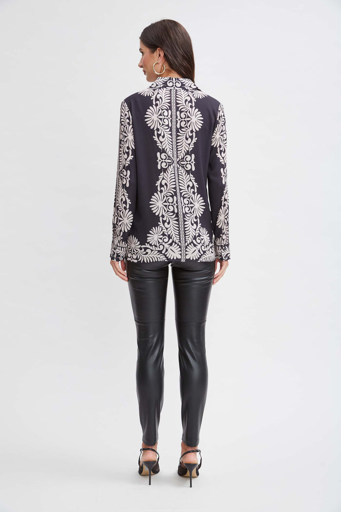 Elie Tahari T-Tahari Paisley Button Down Shirt PARISIAN PAISLEY