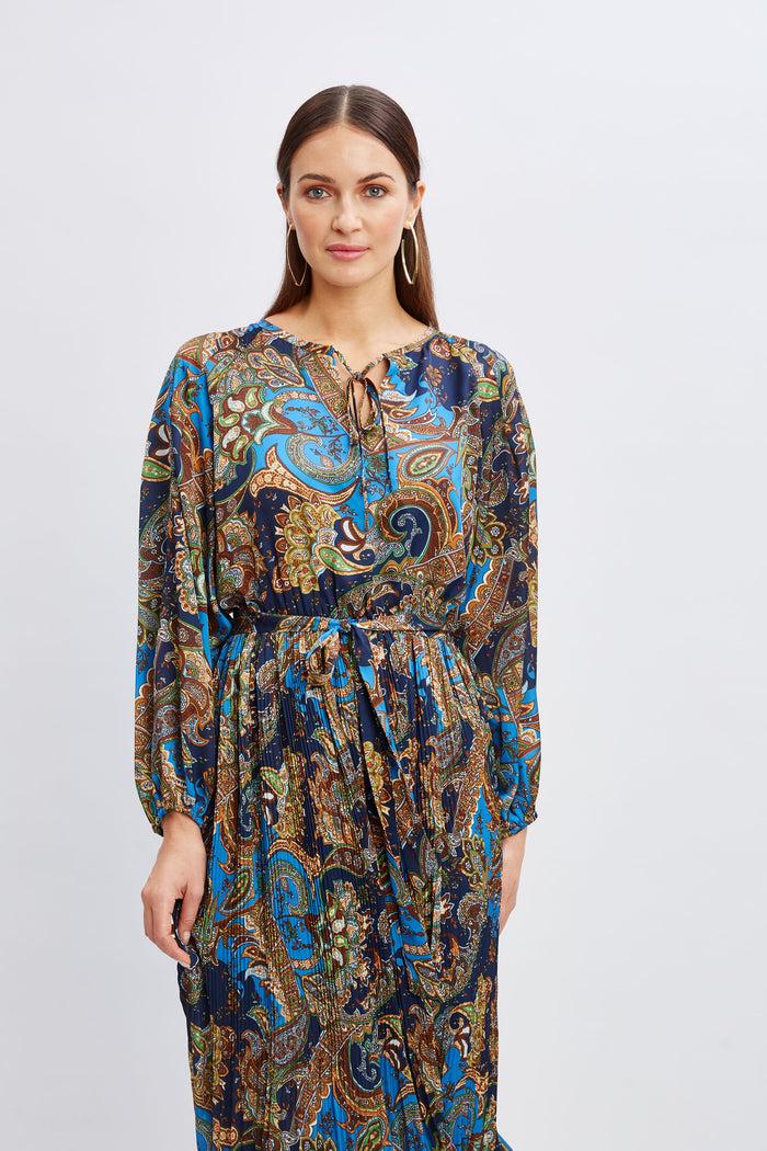 Elie Tahari T-Tahari Royal Paisley Dress ROYAL PAISLEY PRINT