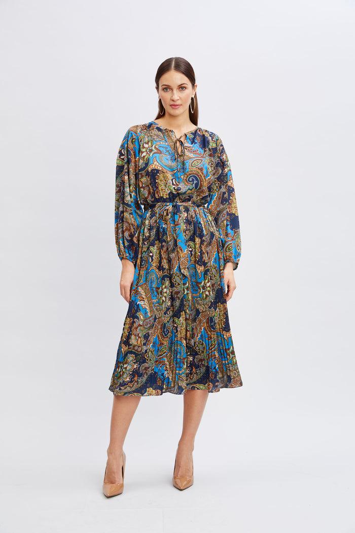 Elie Tahari T-Tahari Royal Paisley Dress ROYAL PAISLEY PRINT