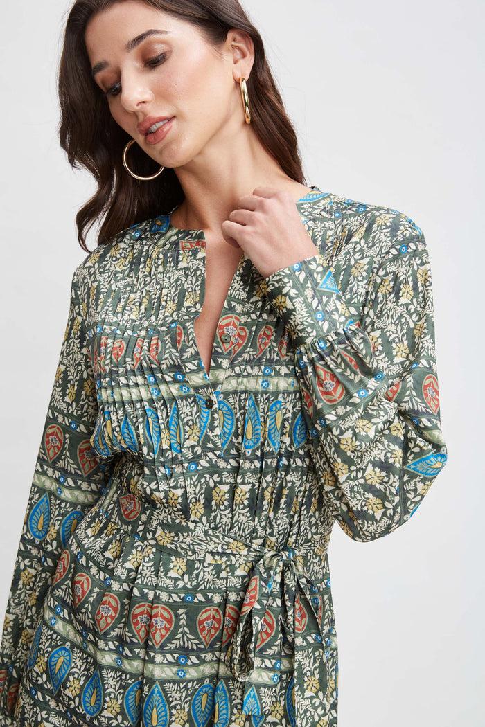 Elie Tahari T-Tahari Taj Stripe Print Dress TAJ STRIPE